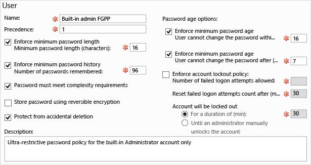 [Windows] Active Directory 관리센터 암호정책 그룹 적용/변경하기