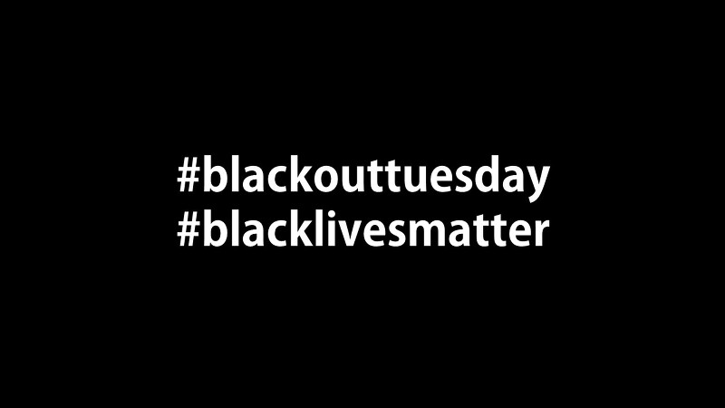 blackouttuesday black lives matter 해시태그 의미