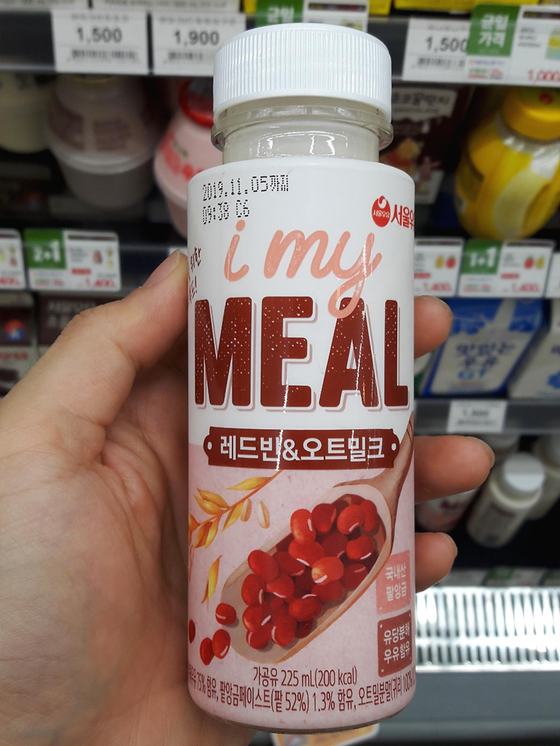 서울우유 i my MEAL 레드빈&오트밀크 먹어 봄