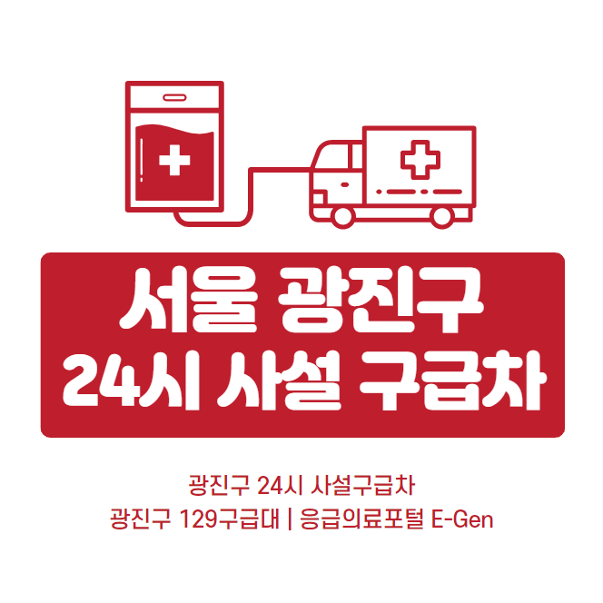 서울 광진구 24시간 사설구급차 비용요금 | 119응급차 129구급대 번호