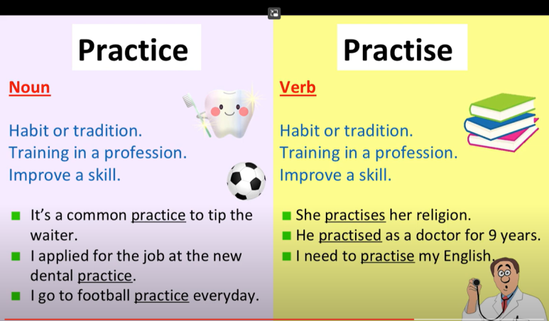 [영어] Practice와 Practise의 차이