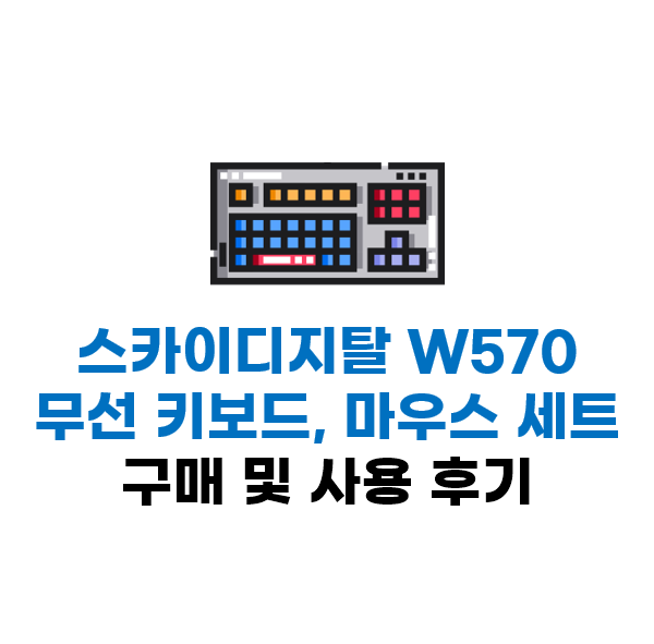 스카이디지탈 NKEYBOARD W570 무선 키보드 마우스 세트 구매 후기