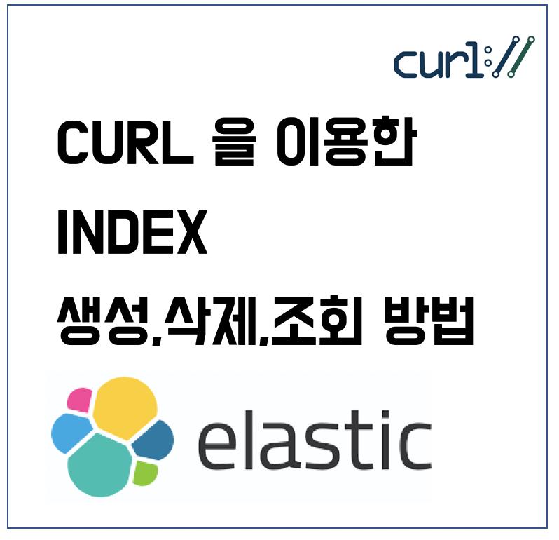 [ES] ElasticSearch 인덱스 조회, 삭제, 생성 예제 - curl 사용