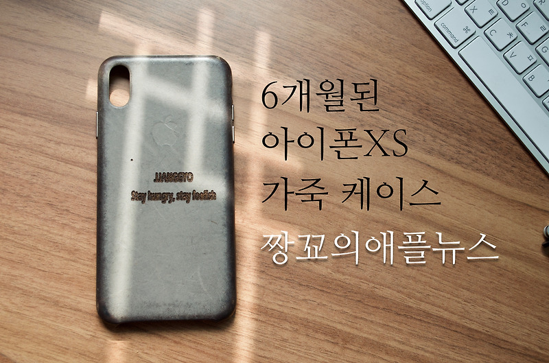 [짱꾜의애플뉴스] 아이폰 가죽 케이스 6개월 후 변한모습 - Leather Case, Taupe or iPhoneXS Max
