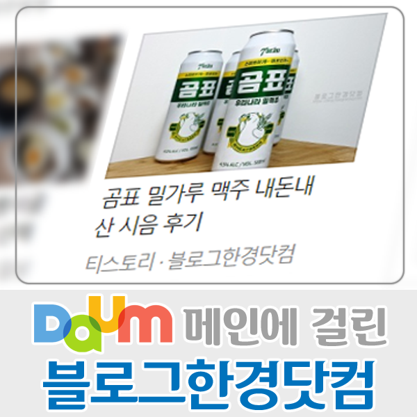 티스토리 '블로그한경닷컴' 다음(Daum) 메인에 소개, 포털의 위력 조회 수 1.1만