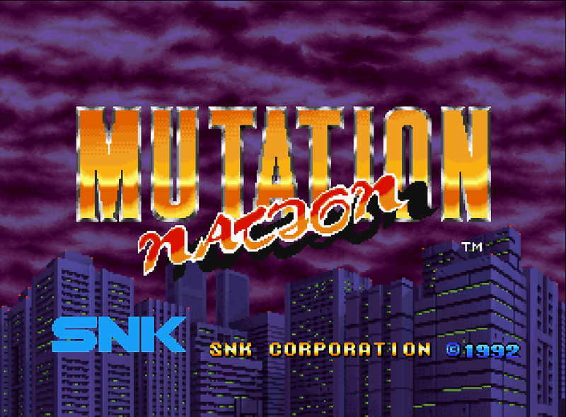 (SNK) 뮤테이션 네이션 - ミューテイション・ネイション Mutation Nation (네오지오 CD ネオジオCD Neo Geo CD - iso 파일 다운로드)