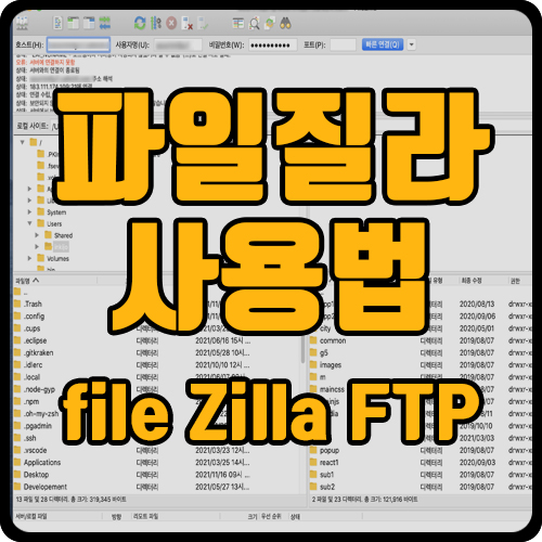 파일질라(FileZilla) FTP 사용법 (ft. FTP사용이 필요한 경우)