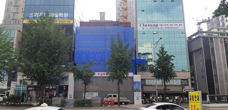 은평구 연신내역 건물 공사 현장 사진 076 효민아크로뷰 주상복합 아파트 신축현장 (korean construction)