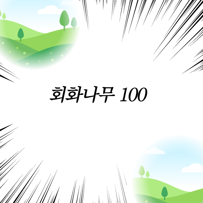 회화나무 100