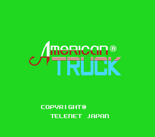 American Truck - MSX (재믹스) 게임 롬파일 다운로드