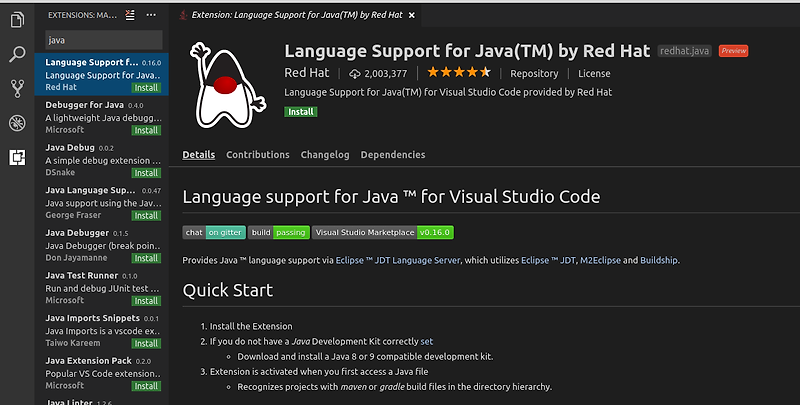 [한]Using Spring Boot with Visual Studio Code