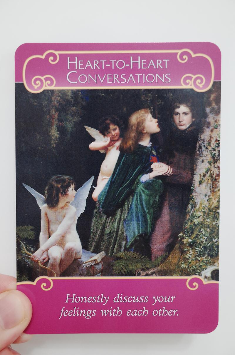 로맨스엔젤 오라클 카드-16.HEART-TO-HEART CONVERSATIONS