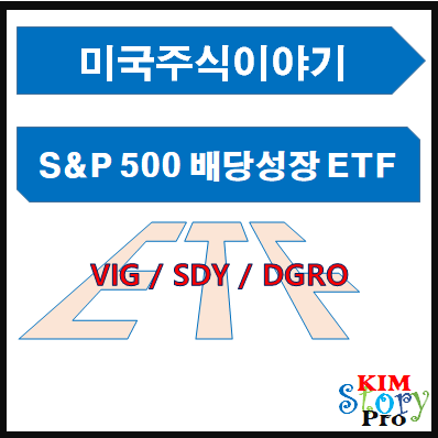 [미국주식] S&P500 배당성장 ETF [VIG / SDY / DGRO]