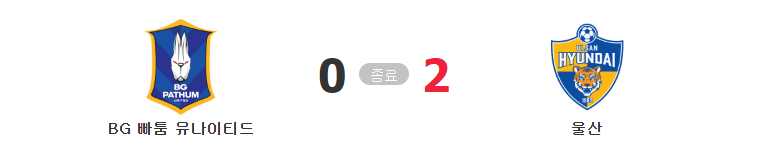 (2021 아시아 챔피언스 리그) 빠툼 유나이티드 (0) 대 울산 (2) 축구 경기 하이라이트