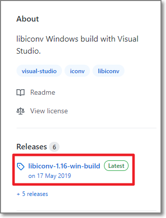 Visual Studio 2019용으로 libiconv 빌드하기 및 utf8 <-> cp949 변환 예제