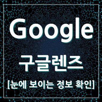 Google 구글 렌즈 카메라에 담기는 정보 확인