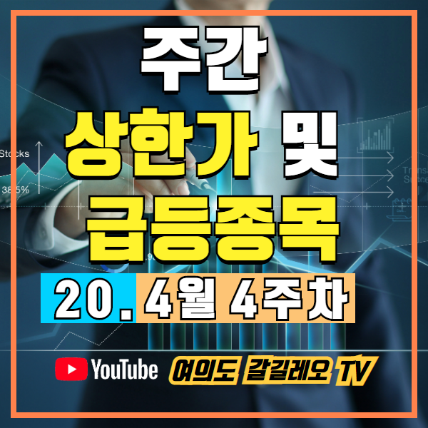 4월 4주차 주간 급등종목 - 남북철도 추진으로 인한 철도관련주, 김세연관련주 및 방산관련주