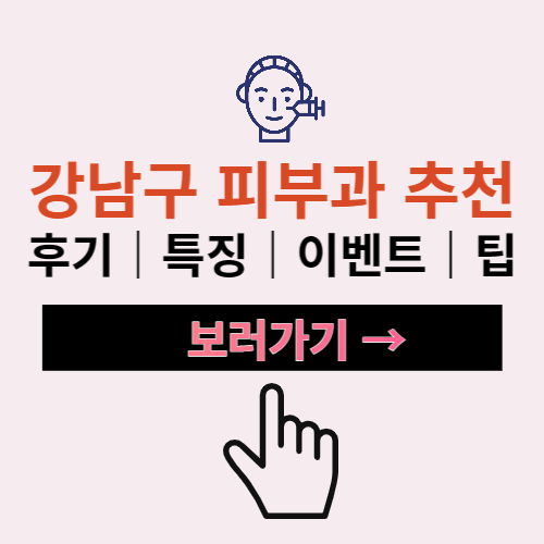 강남구 피부과 TOP10후기영업시간이벤트특징