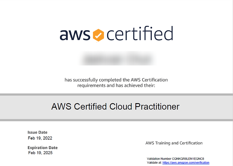 AWS Certified Cloud Practitioner 합격후기+공부법