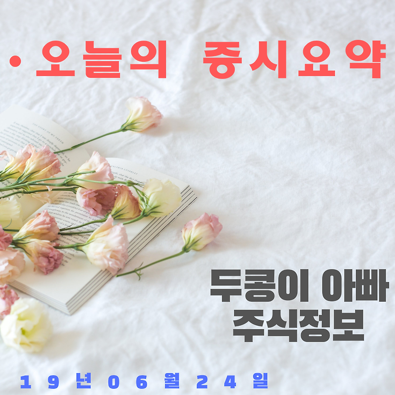 19년  06월  24일 증시요약