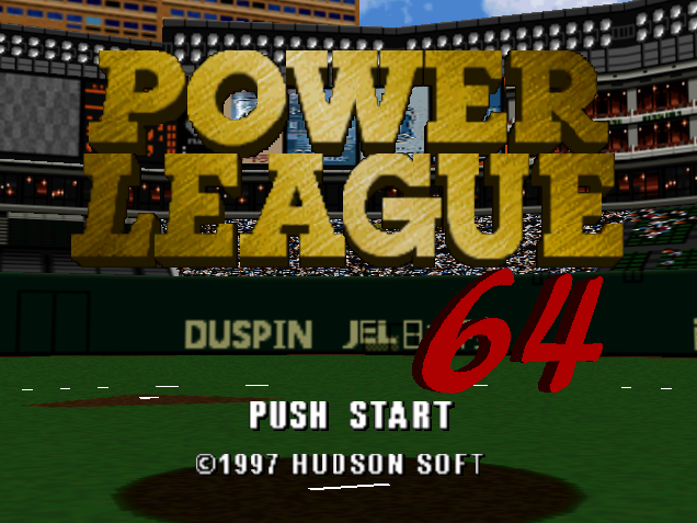 NINTENDO 64 - 파워리그 64 (Power League Baseball 64) 스포츠 게임 파일 다운