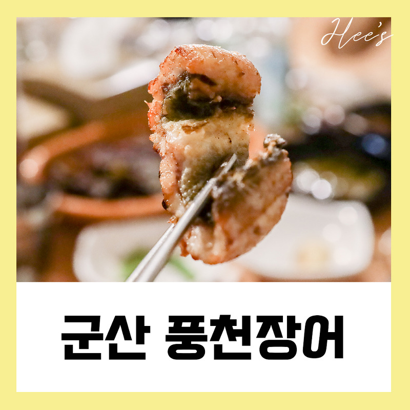 군산 현지인 맛집 풍천장어타운 내돈내산 후기