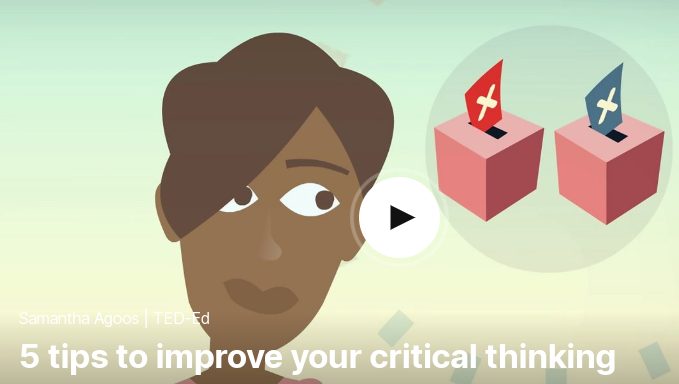TED 테드로 영어공부 하기 5 tips to improve your critical thinking