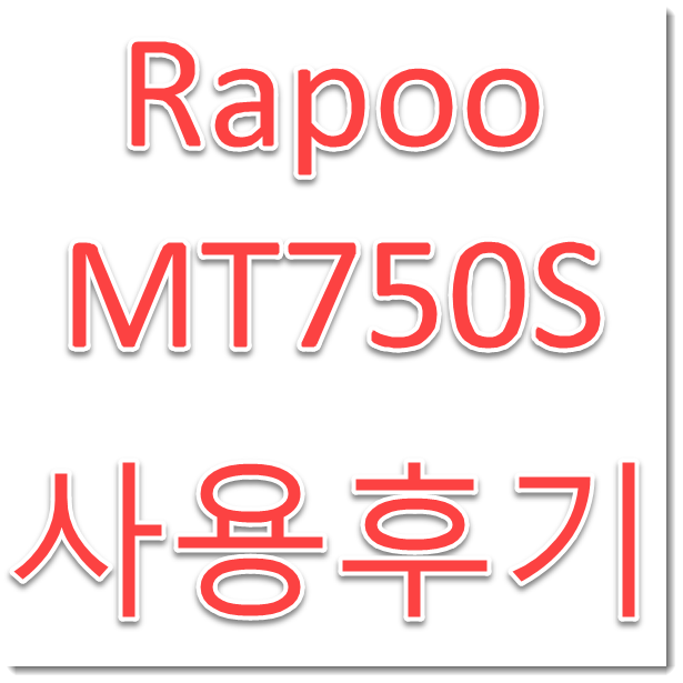 Rapoo 라푸 MT750S ( 로지텍 MX Master 2S 비교) 사용기