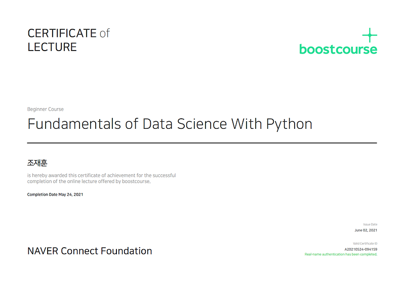 Fundamentals of Data Science With Python