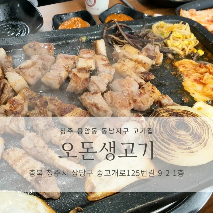 [청주 용암동 동남지구 고기집] 오돈생고기_목살, 삼겹살 찐맛집