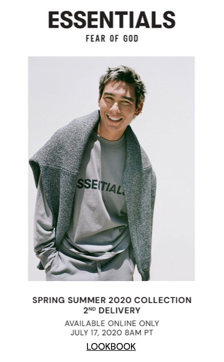 2020 ESSENTIALS(피오갓 에센셜) 2차 드랍 팍선(PACSUN)