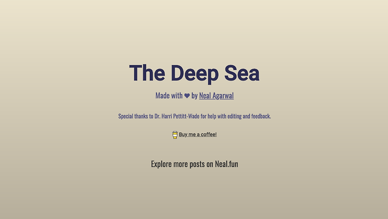 깊은 바다 수중생물 [바닷속 어류 보기/물고기/심해/The Deep Sea/니모와 도리를 찾아서]