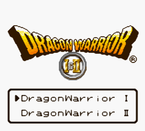 (GBC / USA) Dragon Warrior I & II - 게임보이 컬러 북미판 게임 롬파일 다운로드