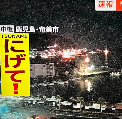일본 쓰나미 경보 남태평양 통가 화산폭발 상황