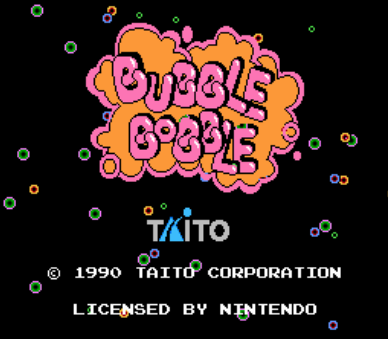 NES ROMS - Bubble Bobble (EUROPE / 유럽판 롬파일 다운로드)