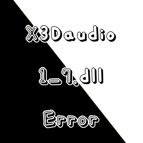 X3Daudio 1_7.dll 오류 해결방법