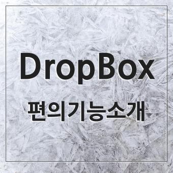 DropBox 클라우드 파일 관리의 완벽한 파트너