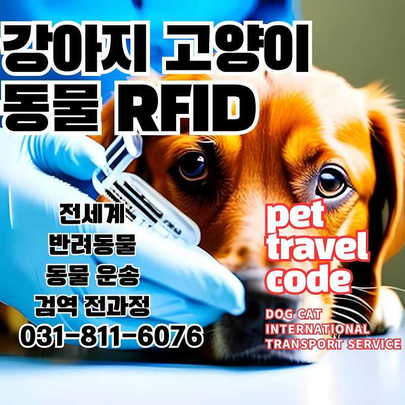 Pet ID dog cat microchip South Korea Animal Dog Cat International Transportation Agency Service Pet Travel Code 강아지해외운송서비스 고양이해외운송서비스 반려동물해외이동 대형견해외이동 강아지해외출국대행 고..
