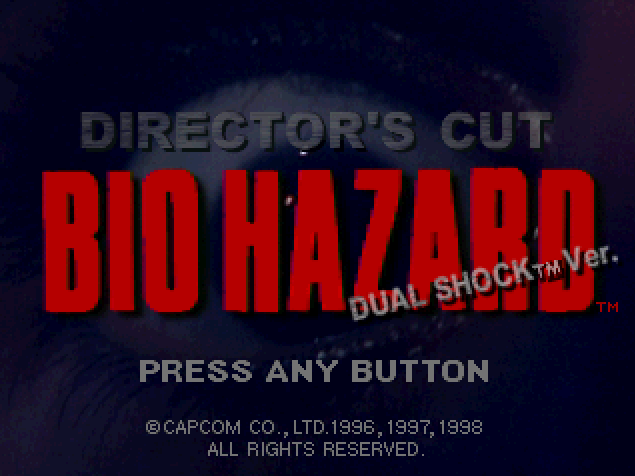 캡콤 / 서바이벌 호러 - 바이오하자드 디렉터즈 컷 듀얼쇼크 Ver. バイオハザード ディレクターズカット デュアルショックバージョン - BioHazard Director's Cut Dual Shock Ver. (PS1 - iso 다운로드)