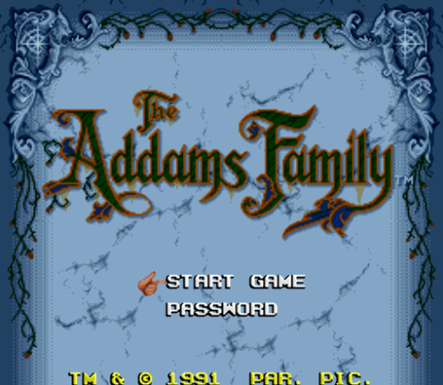 SNES ROMS - The Addams Family (EUROPE / 유럽판 롬파일 다운로드)