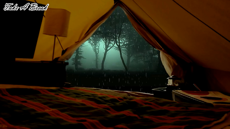 백색소음 - 톡톡 텐트 위로 떨어지는 빗소리