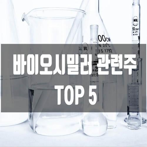 바이오시밀러 관련주 TOP 5
