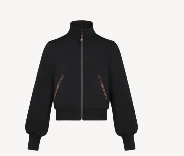 [LOUIS VUITTON] 루이비통 블랙 모노그램 조깅 재킷 인 테크니컬 저지 자켓 1A82D5