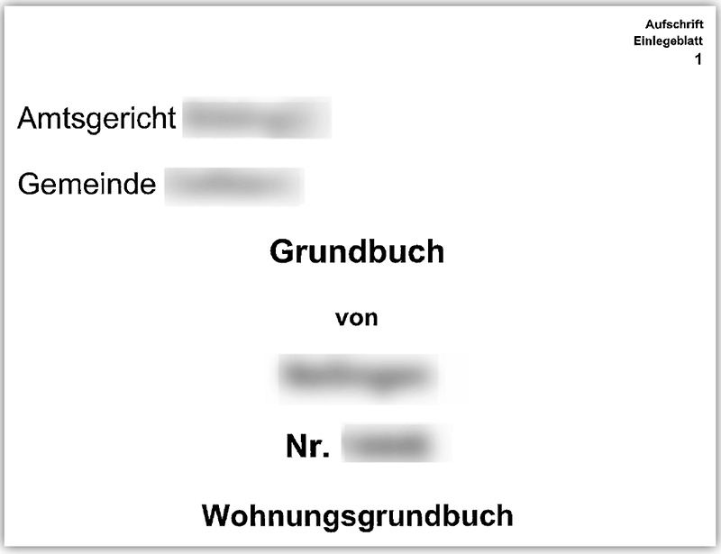 독일 등기부등본 / 토지 대장부 (Grundbuch) 이렇게 생겨먹었습니다. 독일 집 구매, 독일 부동산 매매