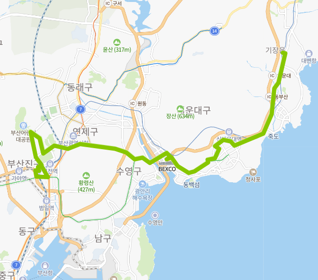 부산 63번버스 노선, 시간표 정보 :: 거제동, 서면역, 경성대, 부경대