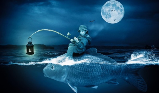 물고기 잡는꿈, 그물로, 낚시로, 손으로 해몽 입니다.