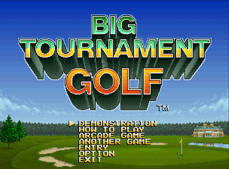 (NAZCA) 빅 토너먼트 골프 - ビッグトーナメントゴルフ Big Tournament Golf (네오지오 CD ネオジオCD Neo Geo CD)