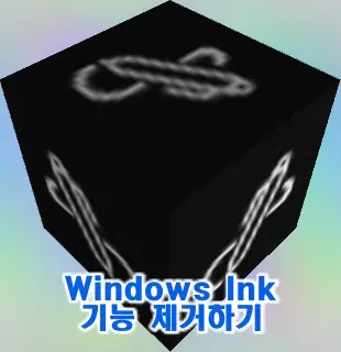 Windows Ink, 필기 입력창 항목 제거 또는 기능 정지