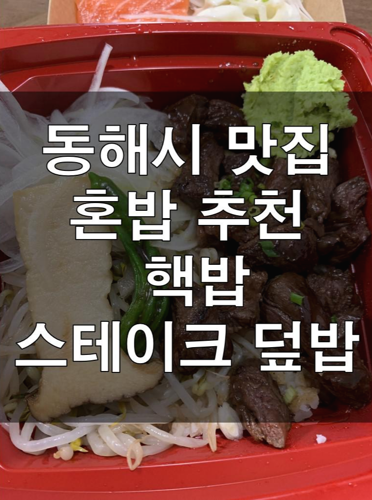 동해시 맛집 혼밥 추천 핵밥 스테이크 덮밥