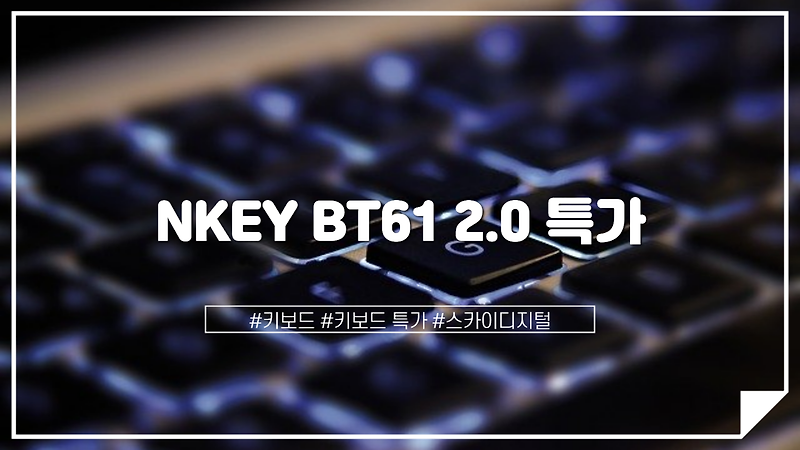 스카이디지털 NKEY BT61 2.0 특가 및 스펙 소개해드립니다.